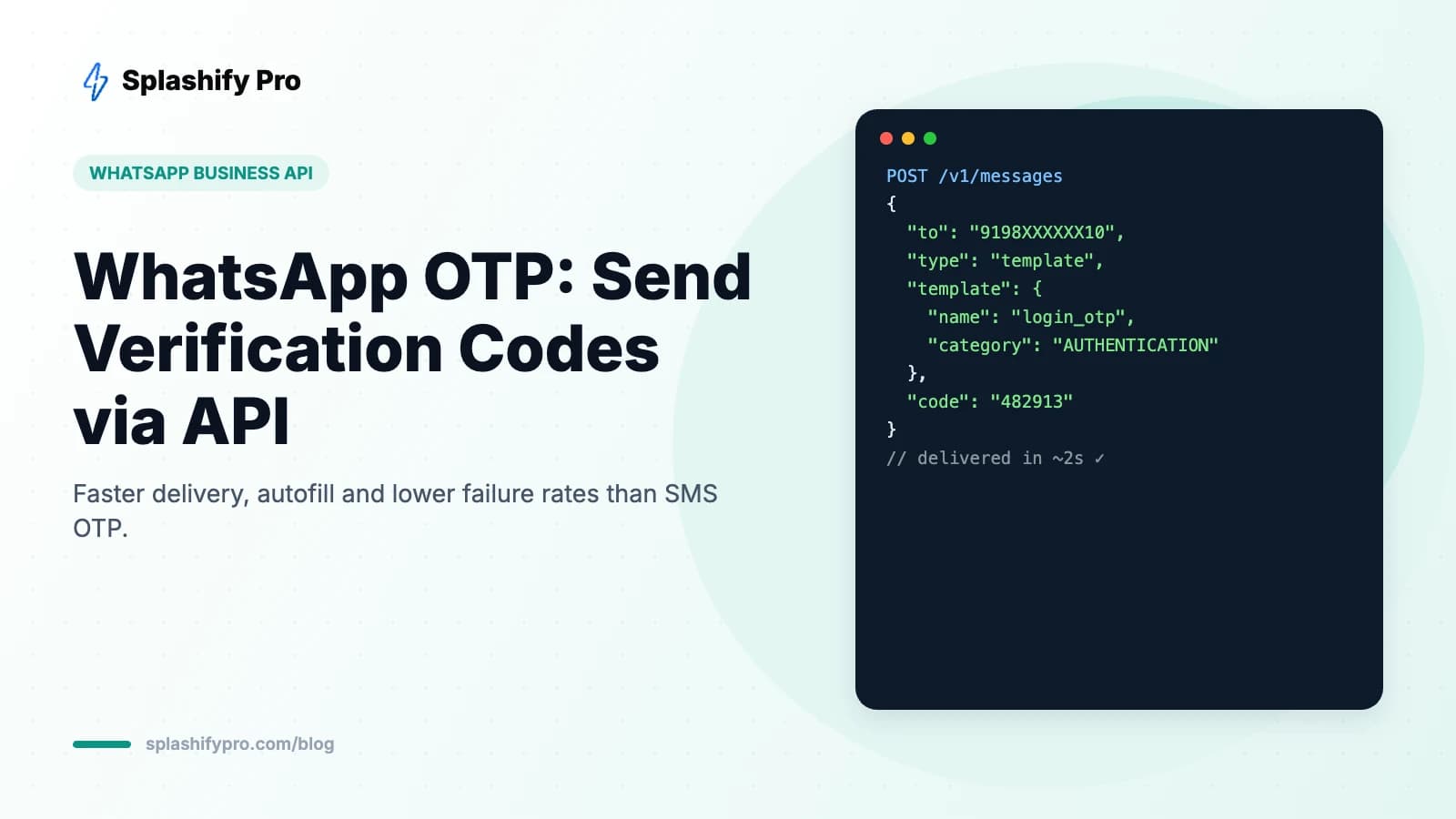 WhatsApp OTP: How to Send Authentication Messages via API (2026 Guide)