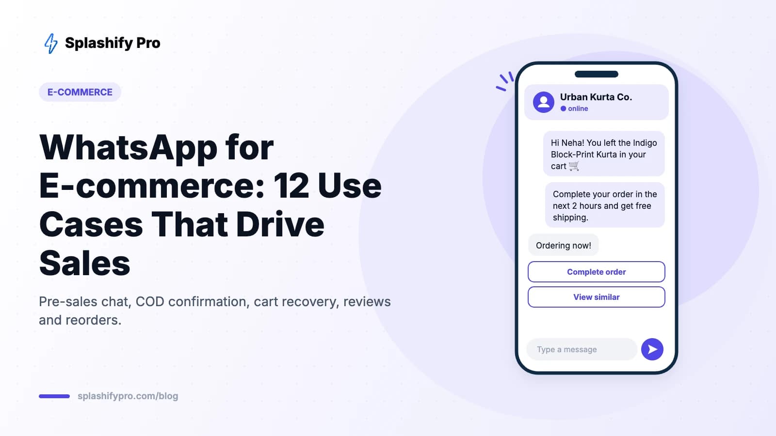 WhatsApp for E-commerce: 12 Use Cases from First Click to Repeat Order (2026)