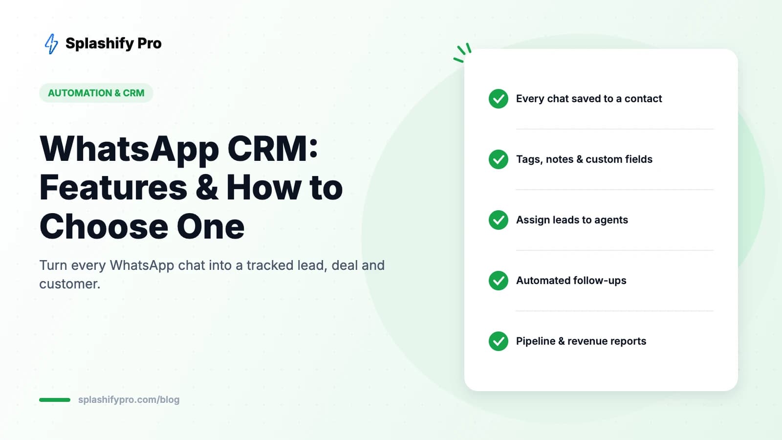 WhatsApp CRM: What It Is, Key Features & How to Choose One (2026)