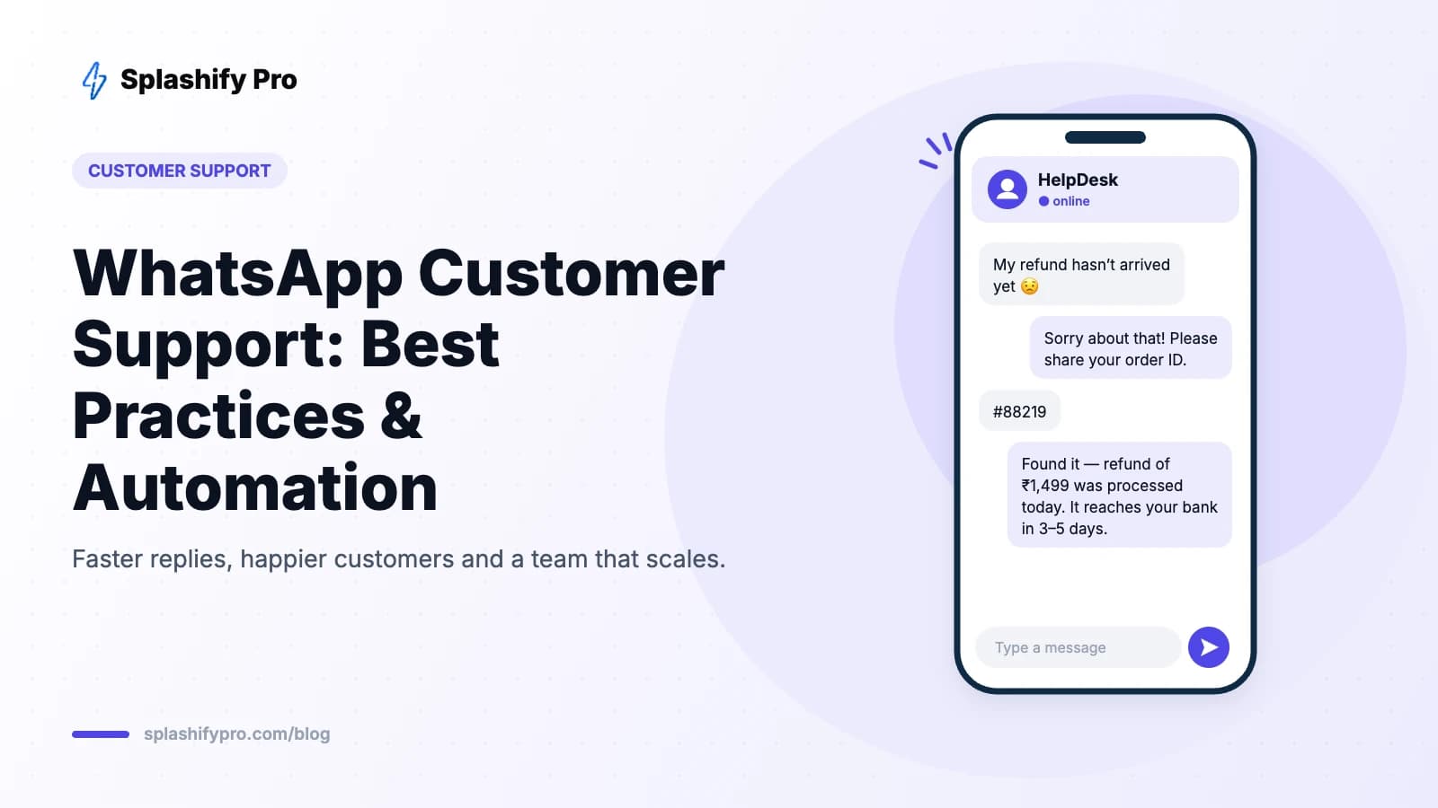 WhatsApp Customer Support: Best Practices, Response Time Targets & Automation (2026)