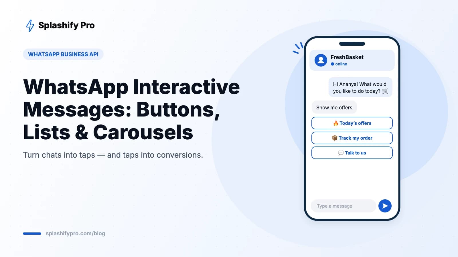 WhatsApp Interactive Messages: Buttons, Lists, Carousels & More (2026 Guide)